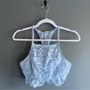 Aerie periwinkle blue lace bralette